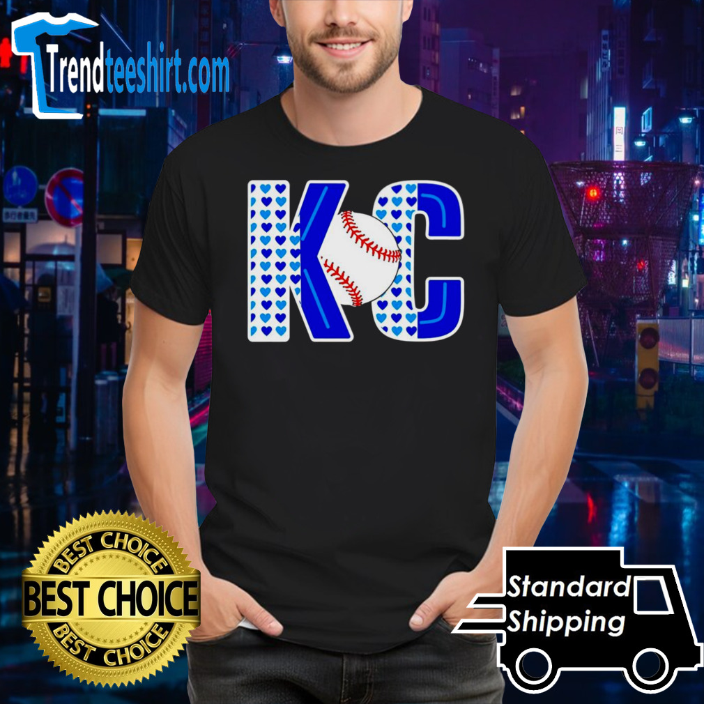 KC Baseball Heart Royals MLB shirt