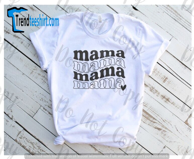 Mama 3d Puff Print Graphic T-shirt Tee ~ Custom ~ Mothers Day Gift