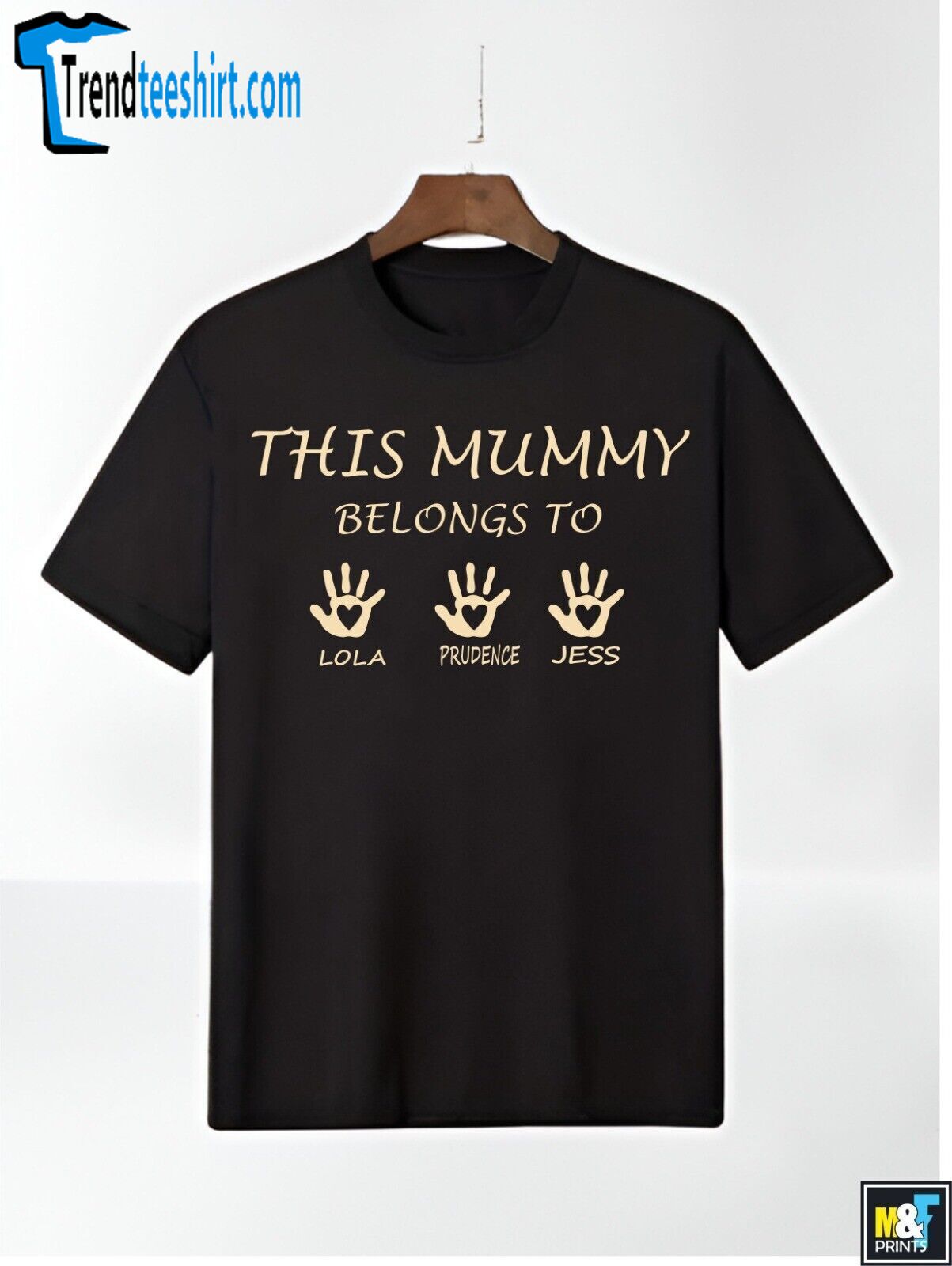 Personalised This Mummy Belongs To T-shirt Mama Mum Mother's Day Gift