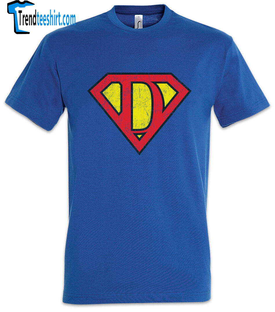 Super D T-shirt Letter Gift Birthday Mother's Day Fathers Day Fun Comic