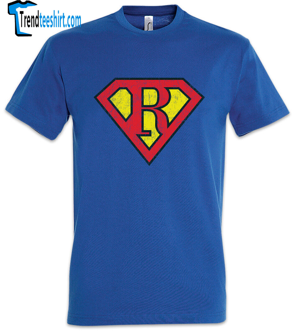 Super R T-shirt Letter Gift Birthday Mother's Day Fathers Day Fun Comic