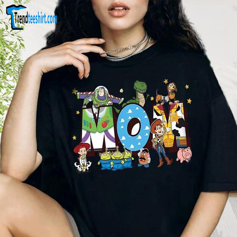 Toy Story Mom Toy Story Group Characters Happy Mother's Day Tshirt Women
