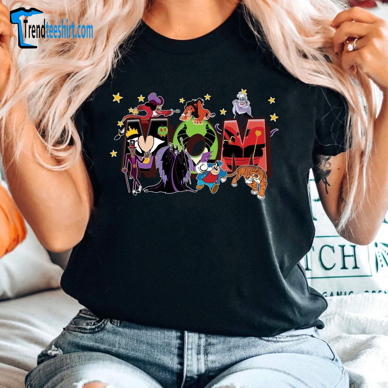 Villains Cartoon Characters Best Mom Ever Happy Mother's Day Tshirt Women