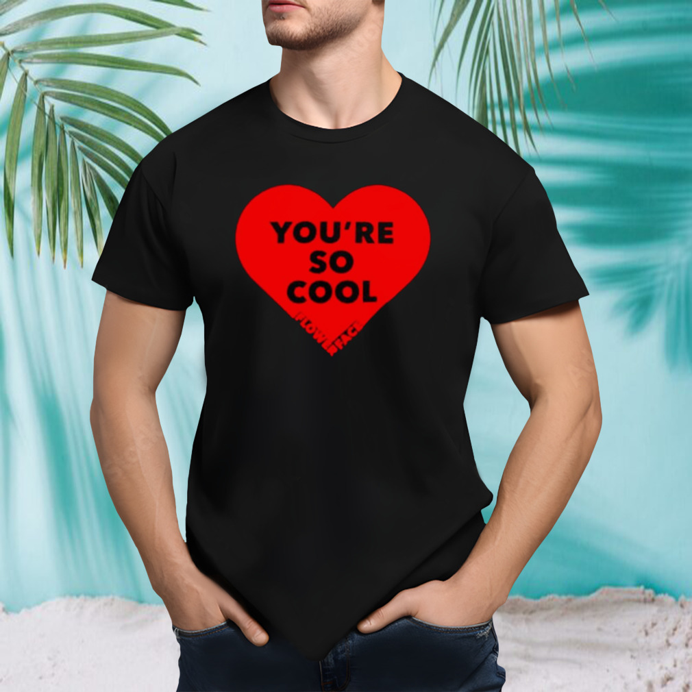 You’re so cool flower face shirt