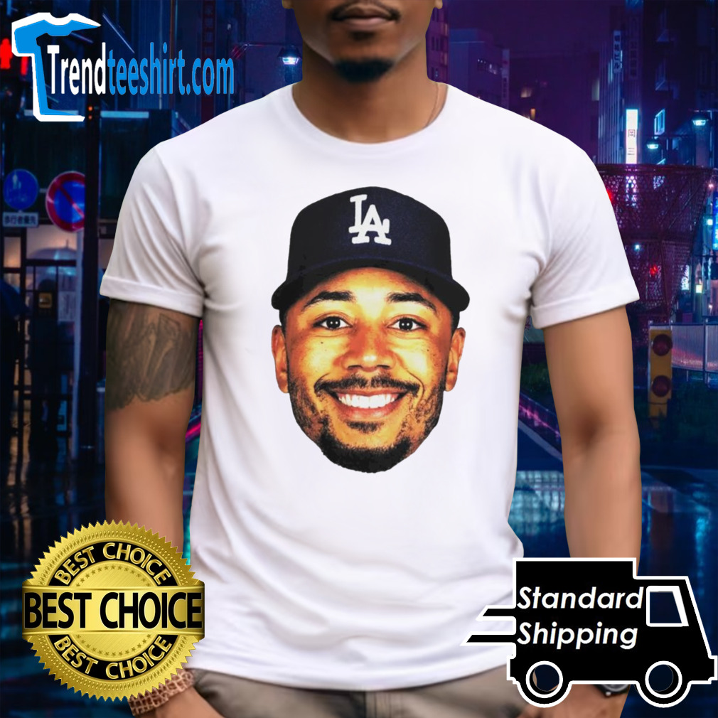 Mookie Betts Los Angeles Dodgers big face shirt
