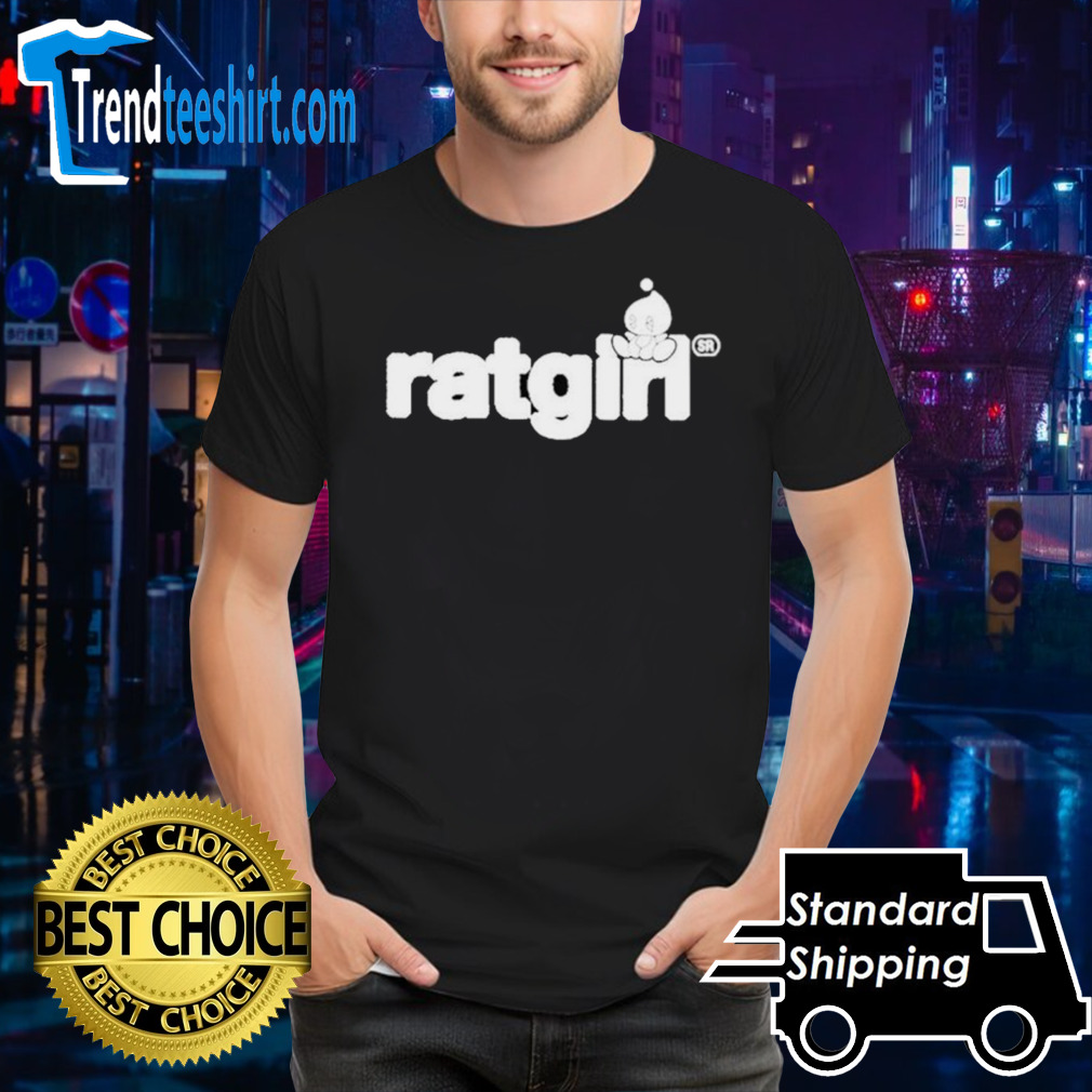 Ratgirl chao black and white shirt