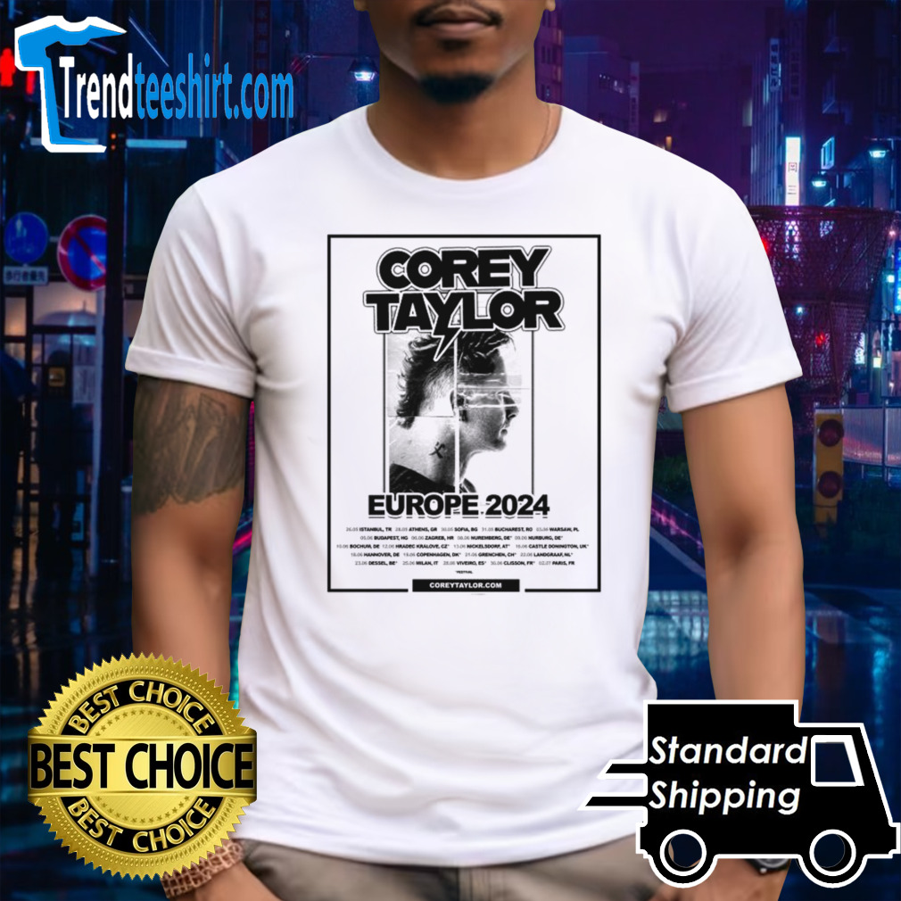 Corey Taylor Rock Tour Europe 2024 Start From May 26th At Istanbul Shirt