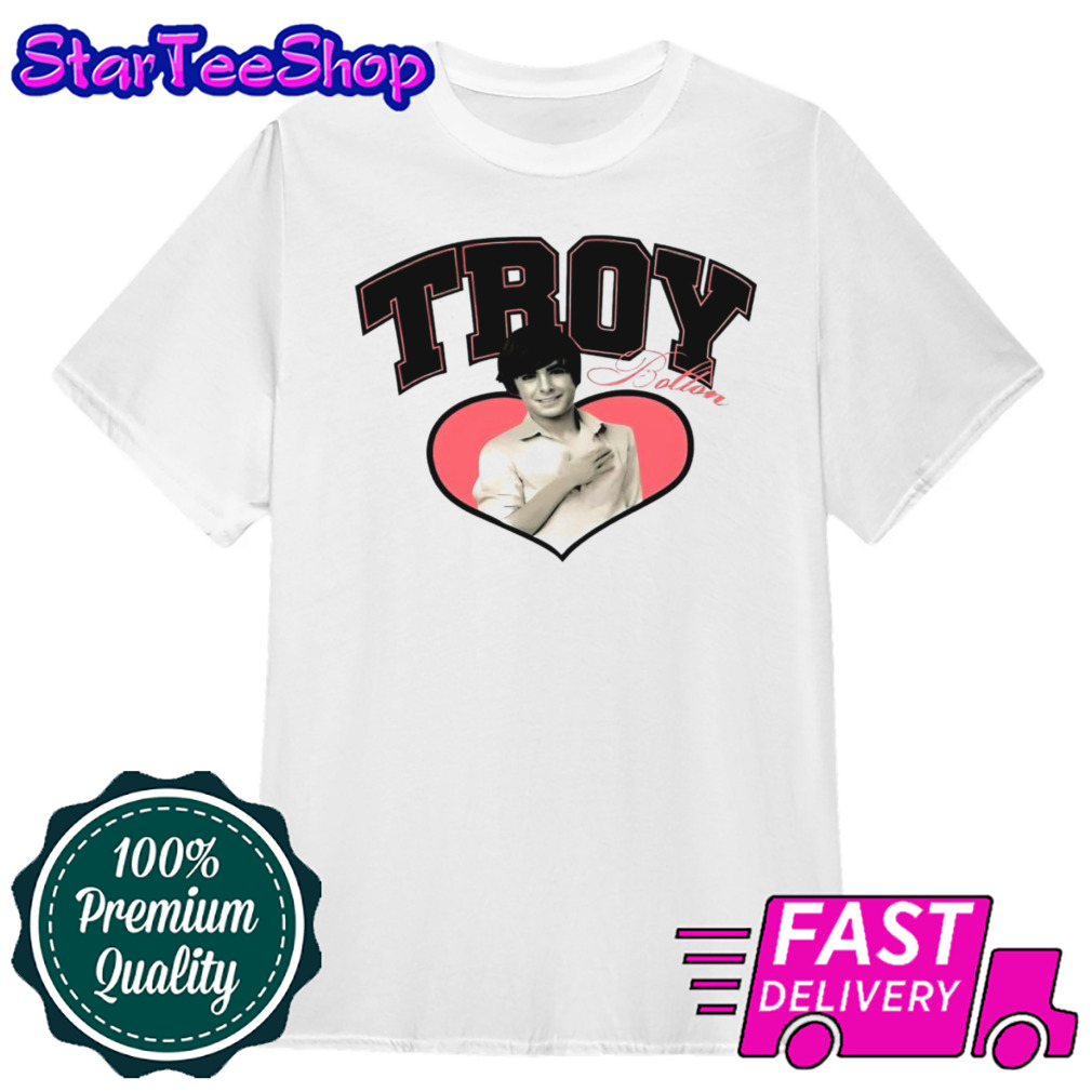 Troy Bolton High School Musical Hsm heart shirt