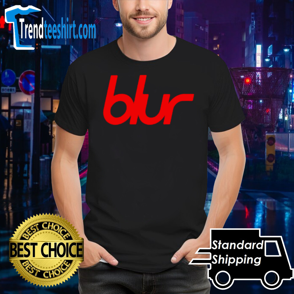 Blur logo coachella shirt