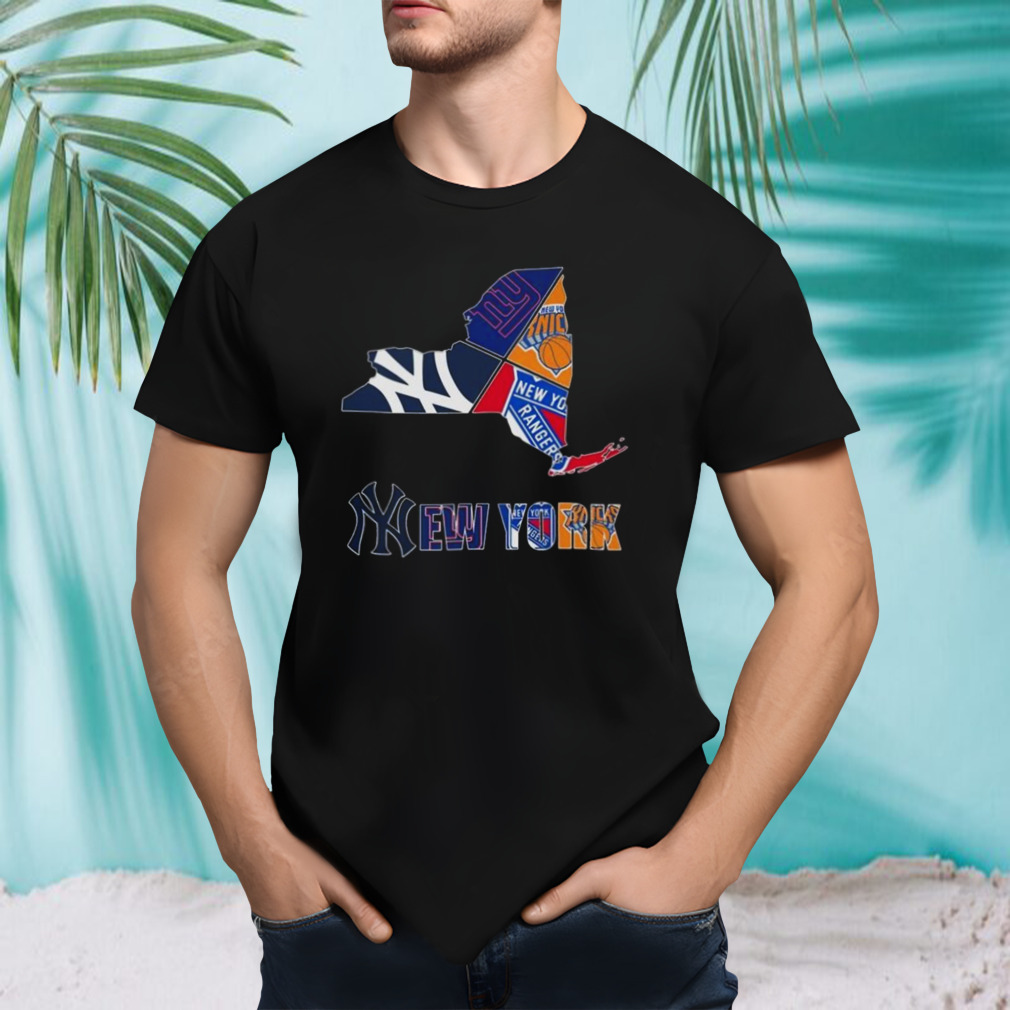 New York Rangers New York Giants New York Yankees Proud Fan 2024 Shirt