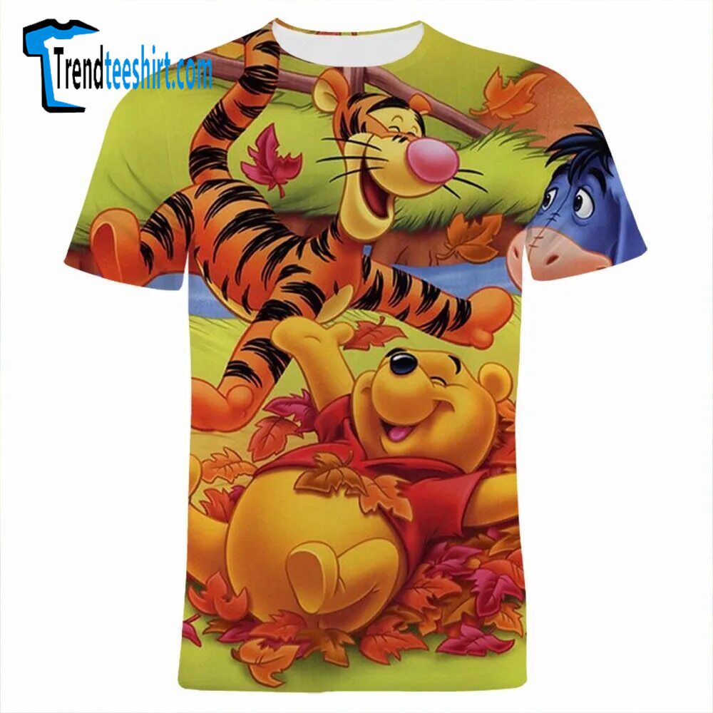 Pooh And Tigger Father's Day Mother's Day Birthday Tshirt 3d Printed