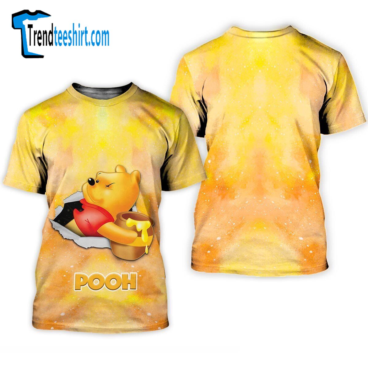 Pooh Cracking Galaxy Pattern Mother's Day Birthday Tshirt 3d Printed