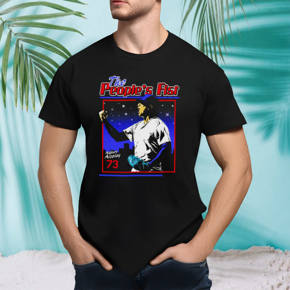 The peoples fist Adbert alzolay 73 number shirt