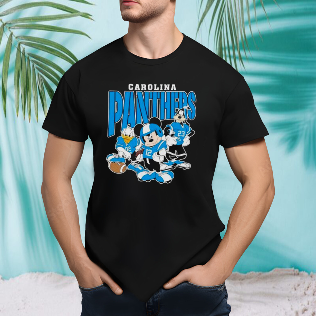 Carolina Panthers Mickey Donald Duck And Goofy Football Team 2024 Shirt
