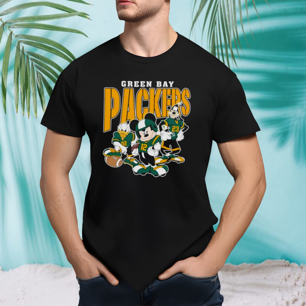 Green Bay Packers Mickey Donald Duck And Goofy Football Team 2024 T-shirt