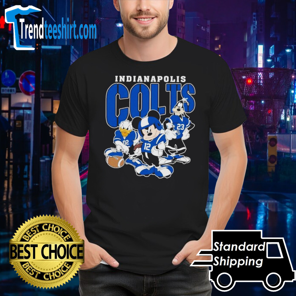 Indianapolis Colts Mickey Donald Duck And Goofy Football Team 2024 T-shirt