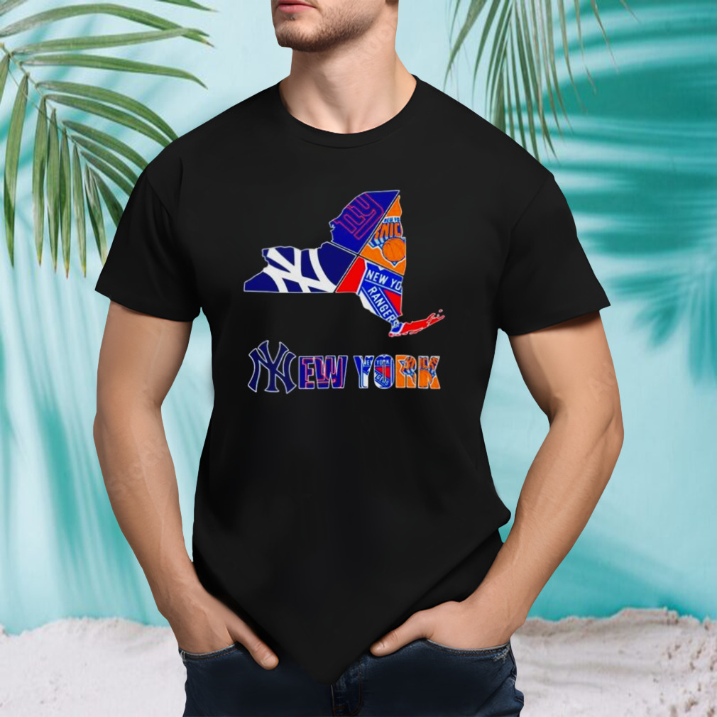New York Rangers New York Giants New York Yankees Proud fan shirt