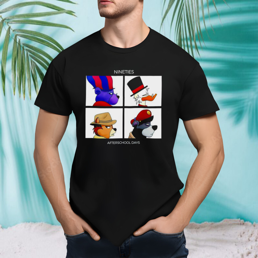 Zummi Gummi Scrooge McDuck Chip and Baloo nineties afterschool days shirt