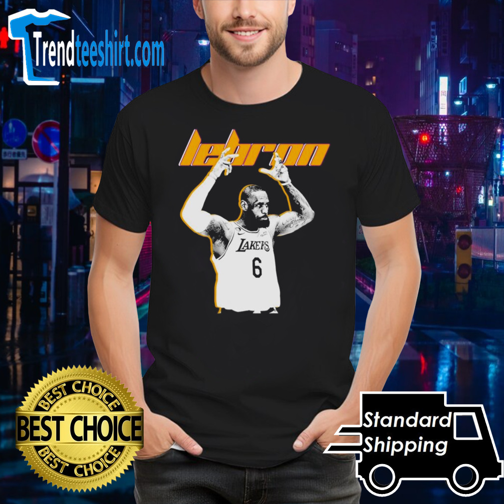 Lebron James 6 Los Angeles Lakers Basketball Player T-shirt