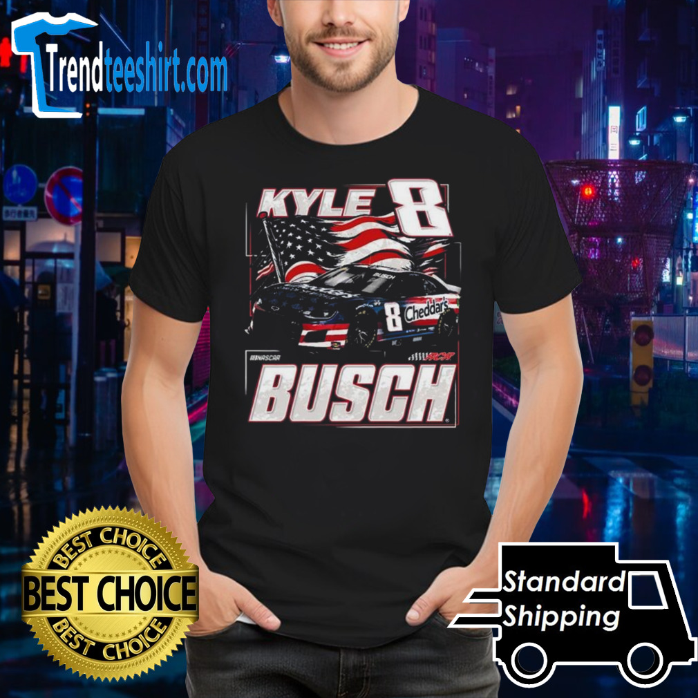 Men’s Kyle Busch Richard Childress Racing Team Collection Patriotic Paint Shirt