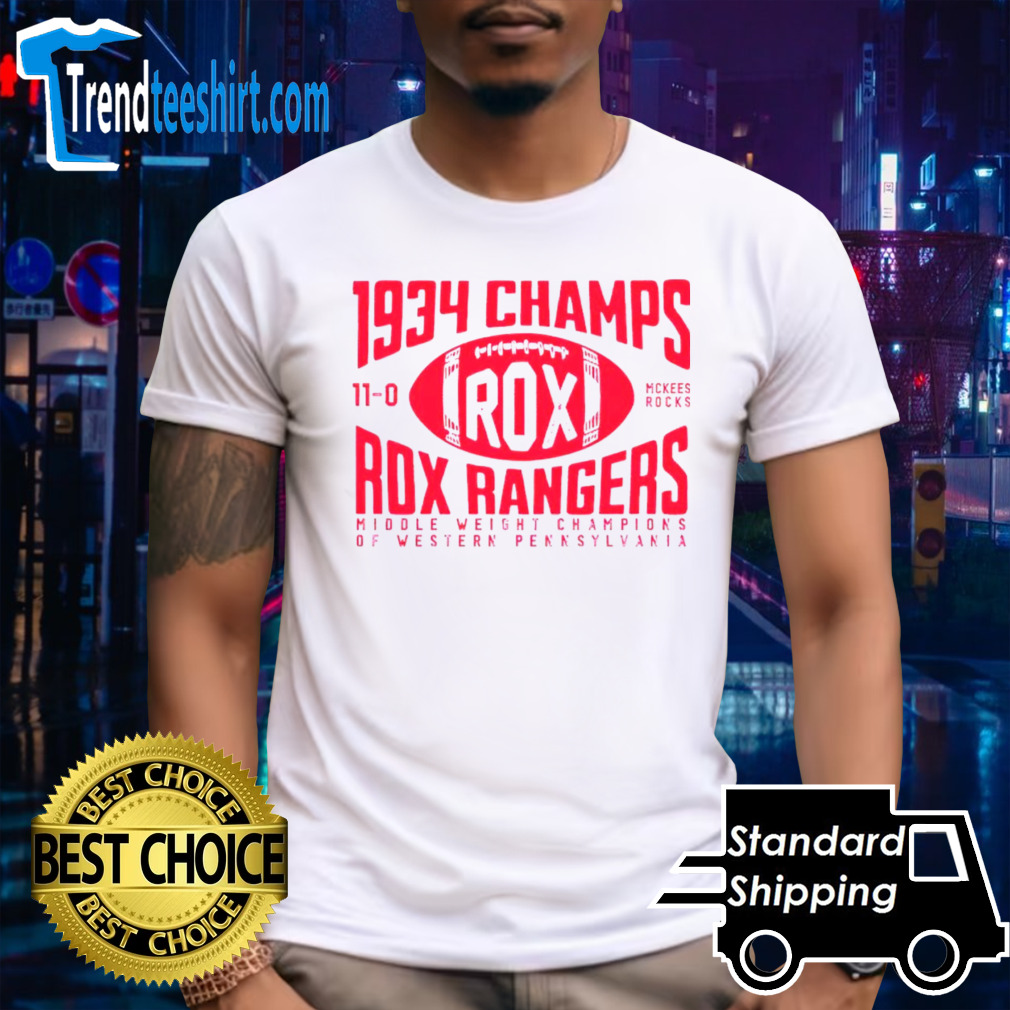 Rox Rangers Football 1934 Champs shirt