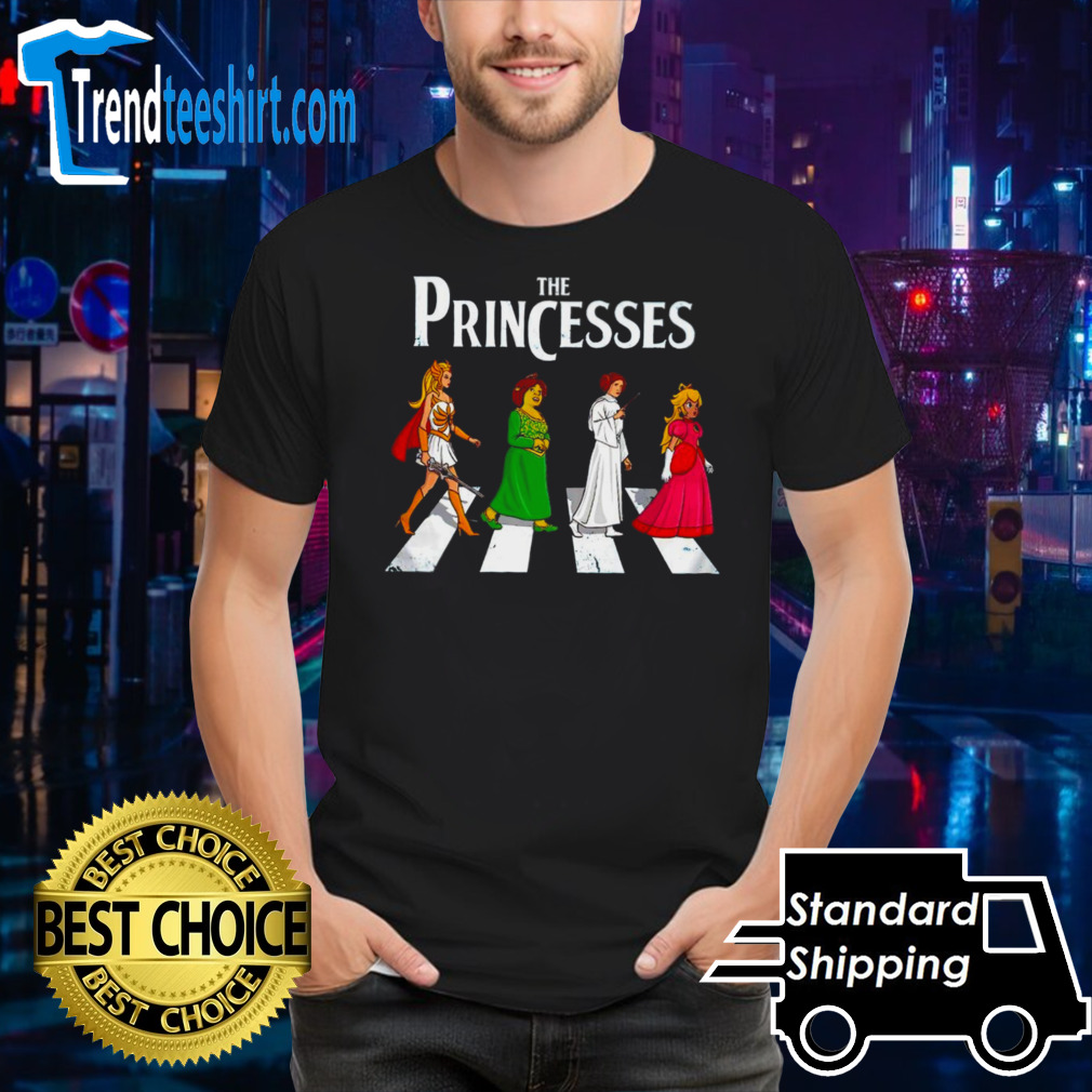 She-Ra Princess Fiona Princess Leia and Princess The Princesses Abbey Road shirt