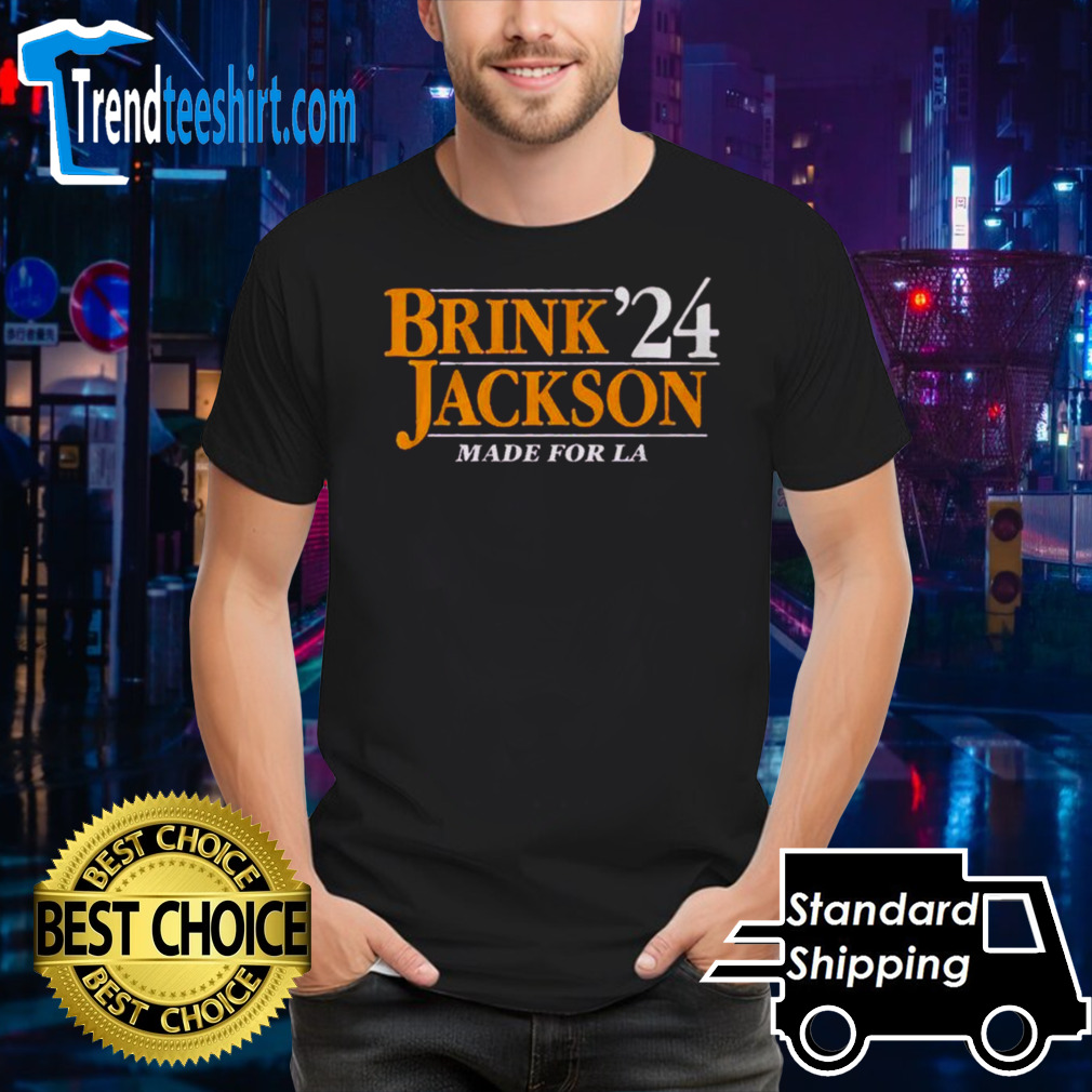 Brink Jackson ’24 made for Los Angeles WNBPA shirt