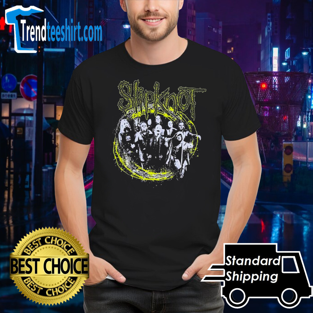 Slipknot Yellow Barb Wire Group Photo T-shirt