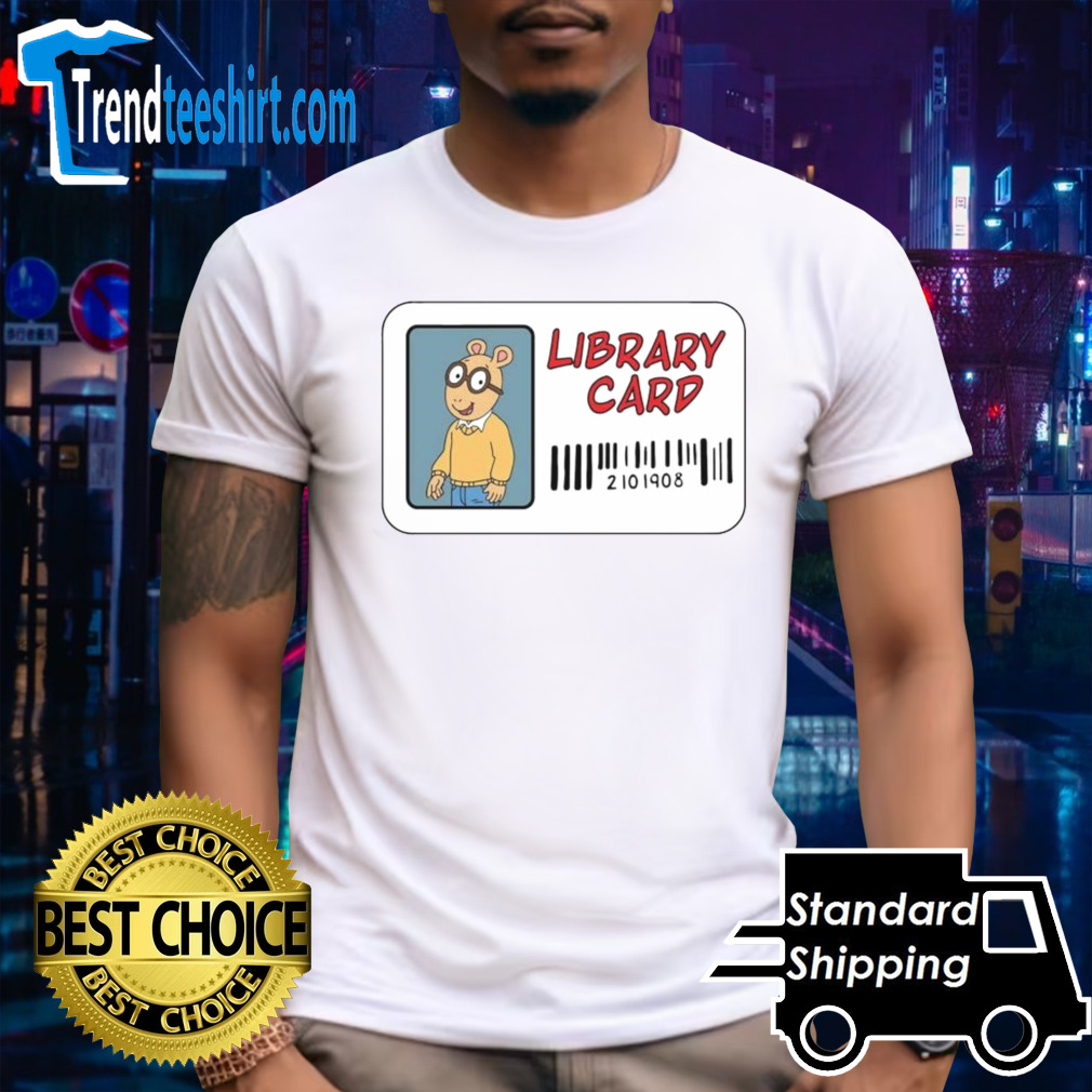 Library card Arthur shirt