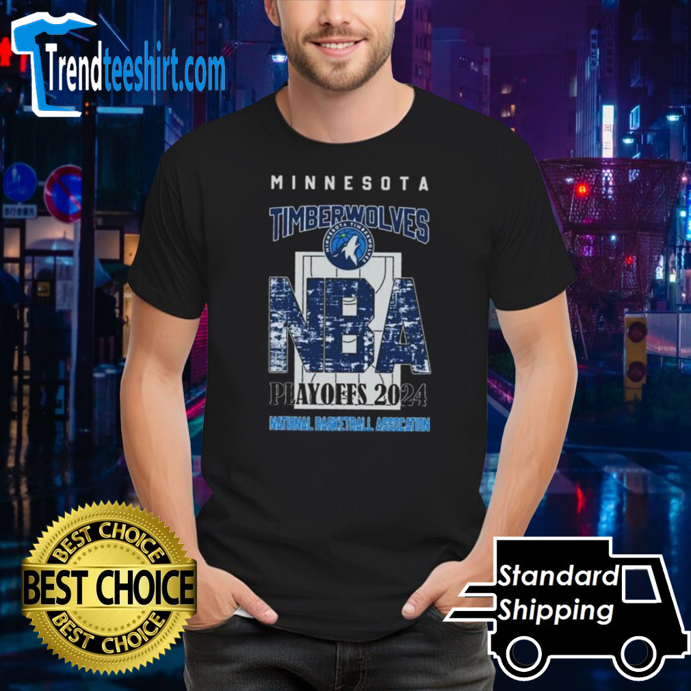 Minnesota Timberwolves NBA Playoffs 2024 Stadium Art Fan shirt