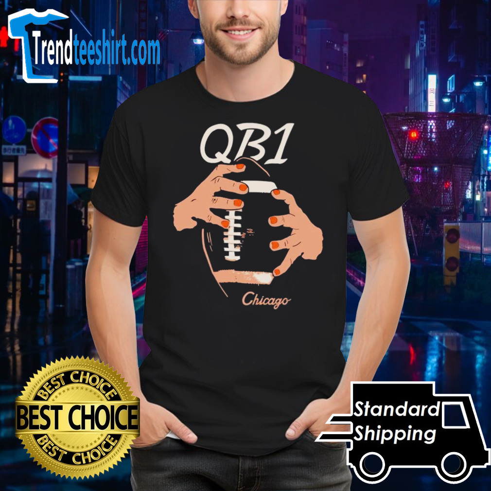 Qb1 Chicago Bears Football hand shirt