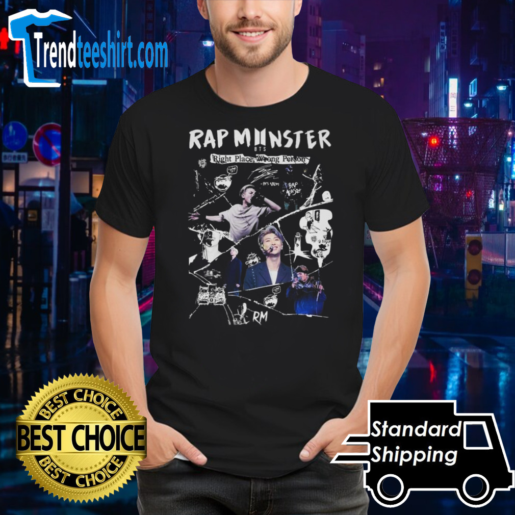 Rap Monster BTS Right Place Wrong Person Shirt