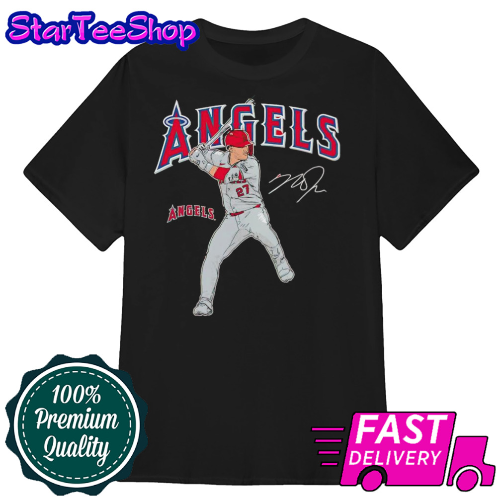 Mike Trout Los Angeles Angels Player Swing signature shirt