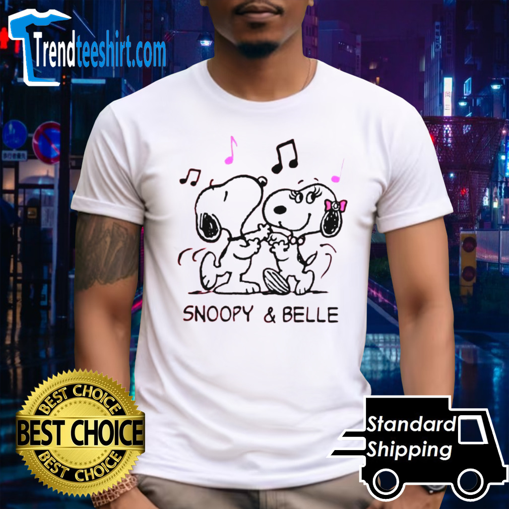Snoopy and Belle dancing shirt
