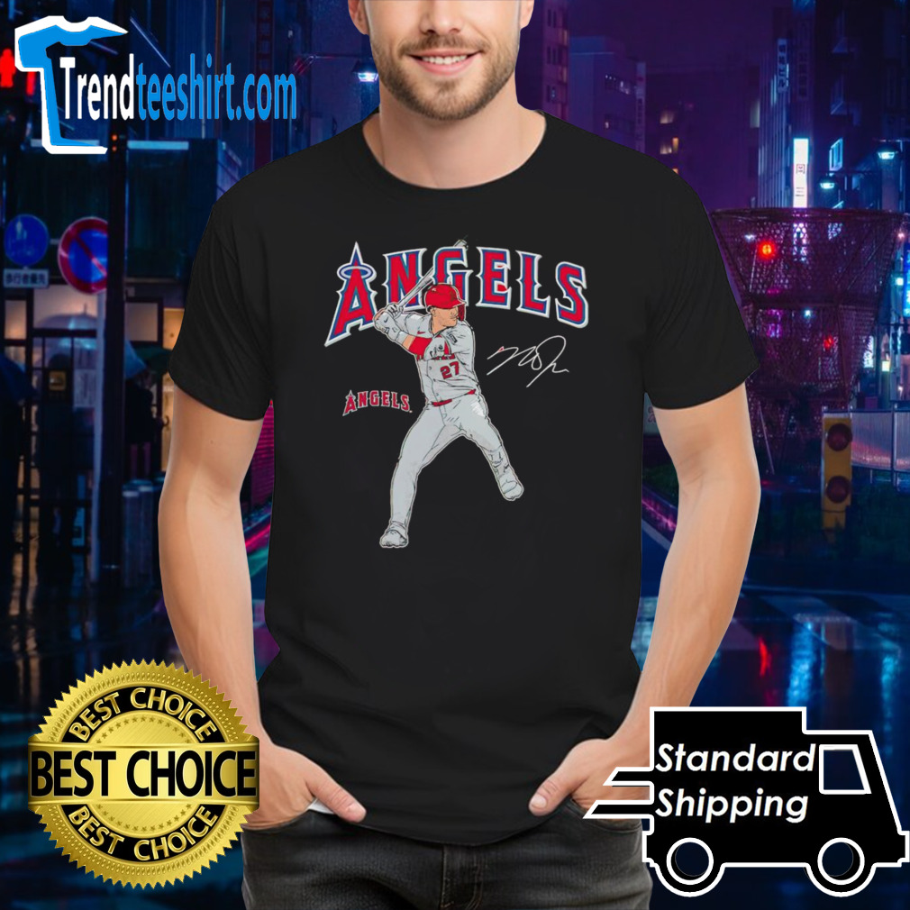 Mike Trout Los Angeles Angels Player Swing signature shirt