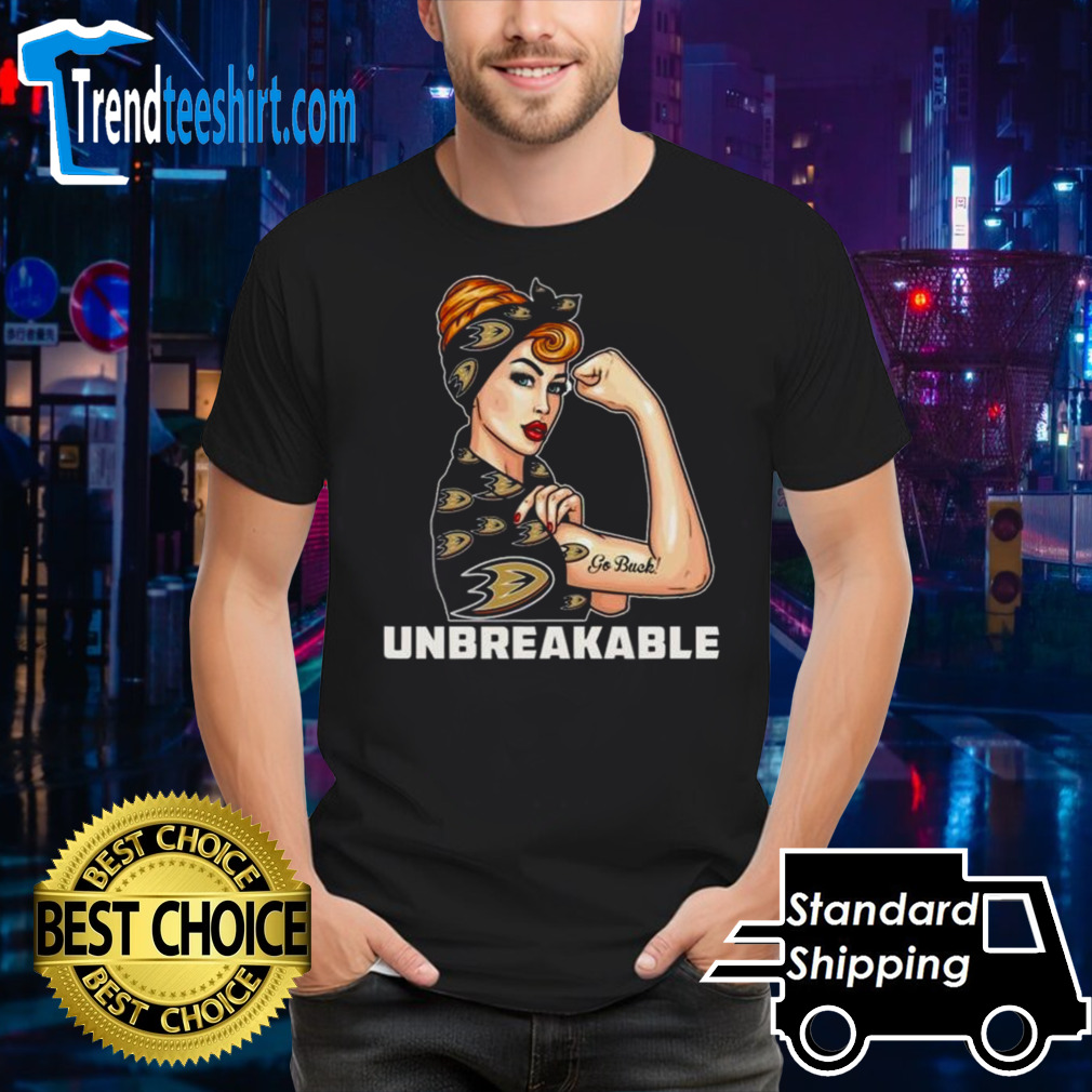 Beautiful Girl Unbreakable Go Anaheim Ducks Shirt