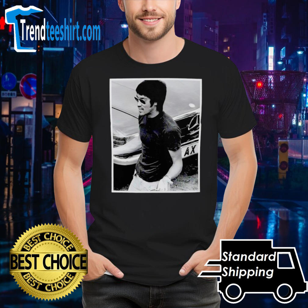 Bruce Lee and his ride shirt