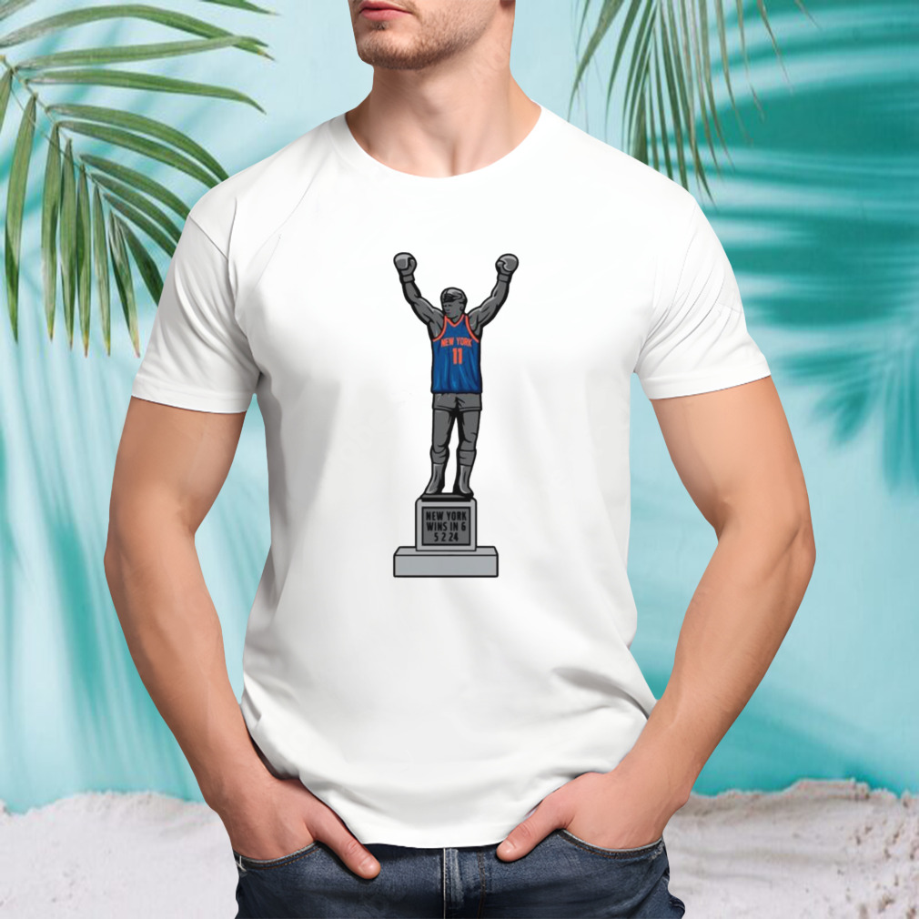 New York Knicks win in 6 statue shirt