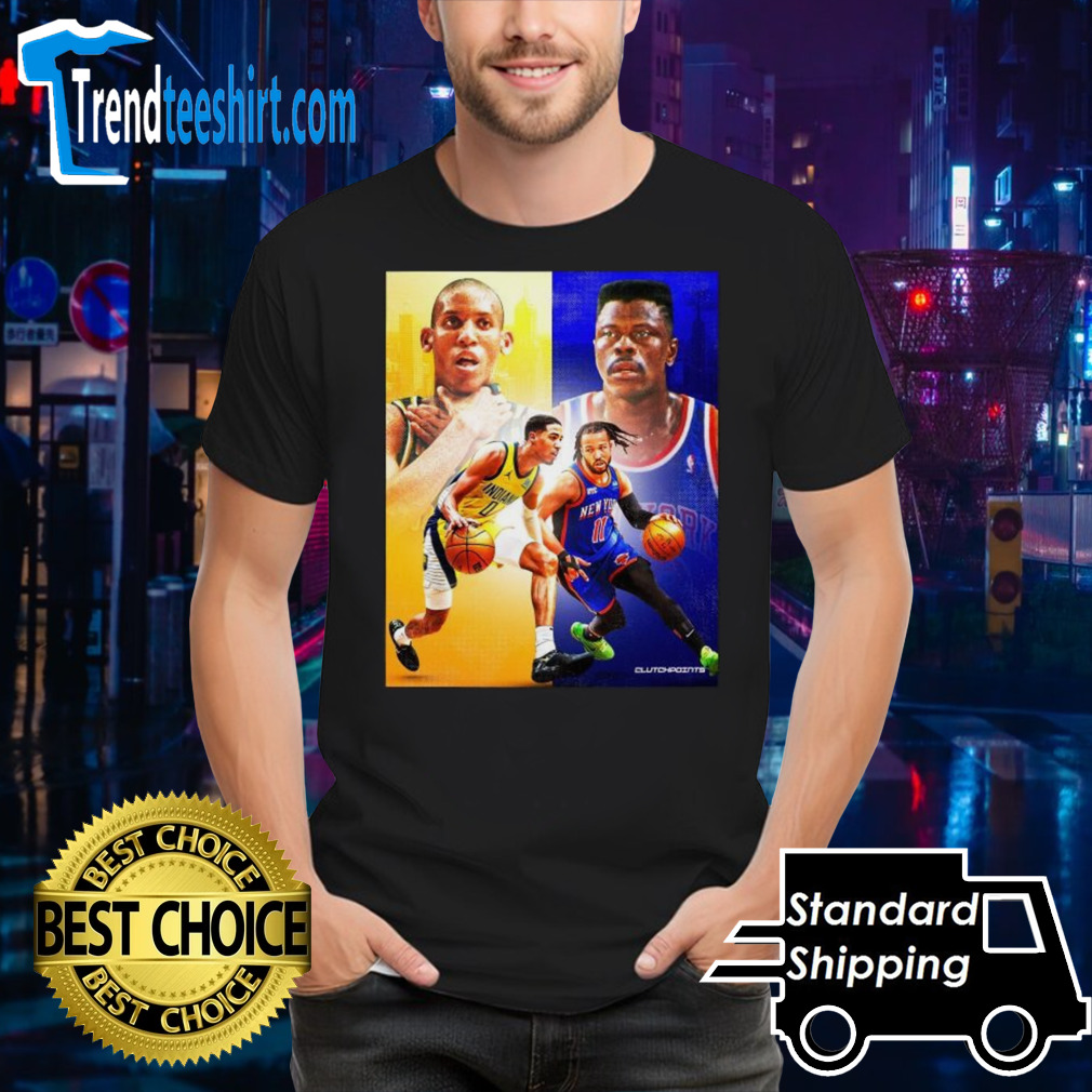 The 90s All Over Again Tyrese Haliburton Indiana Pacers And Jalen Brunson New York Knicks NBA Unisex T-Shirt