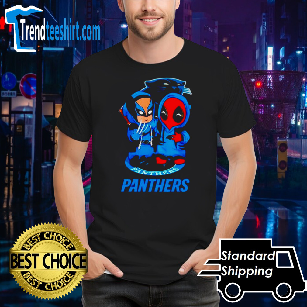 Carolina Panthers Marvel Wolverine and Deadpool true friends shirt