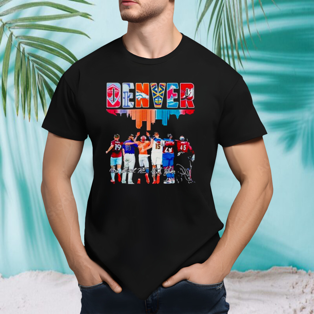 Colorado Avalanche Mammoth Denver Nuggets Denver Broncos Colorado Rockies Colorado rapids signatures shirt