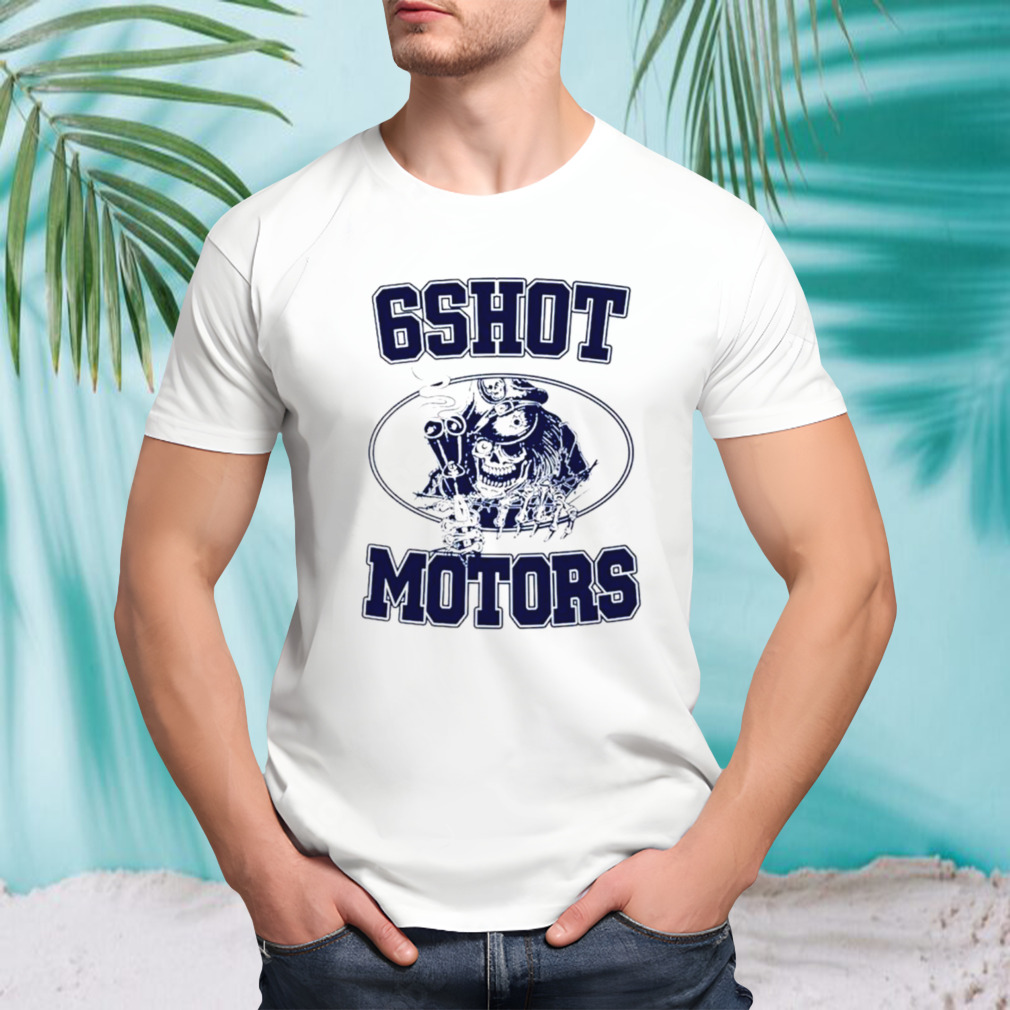 Pirates skeleton 6shot motors shirt