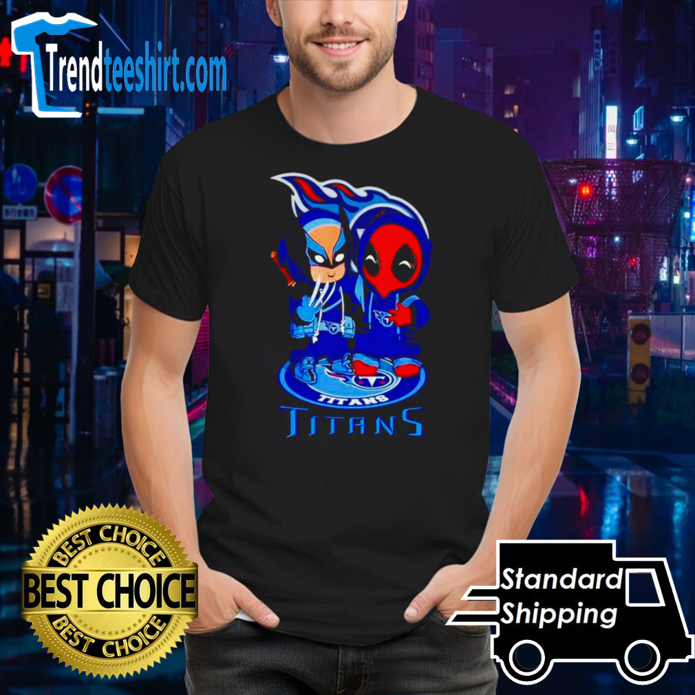 Tennessee Titans Marvel Wolverine and Deadpool True friends shirt