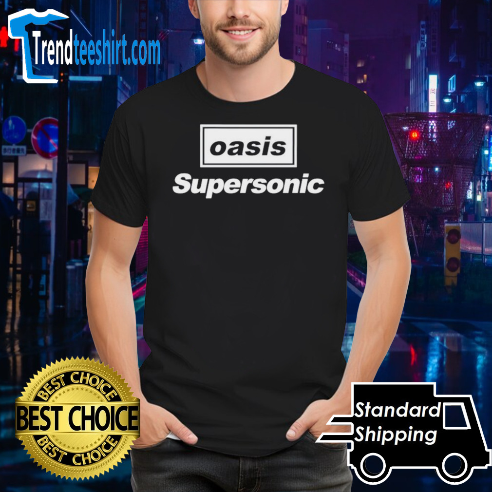 Kendrick Lamar wearing oasis supersonic shirt