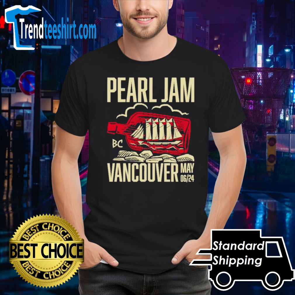 Pearl Jam Vancouver May 6 2024 Rogers Arena Event Shirt