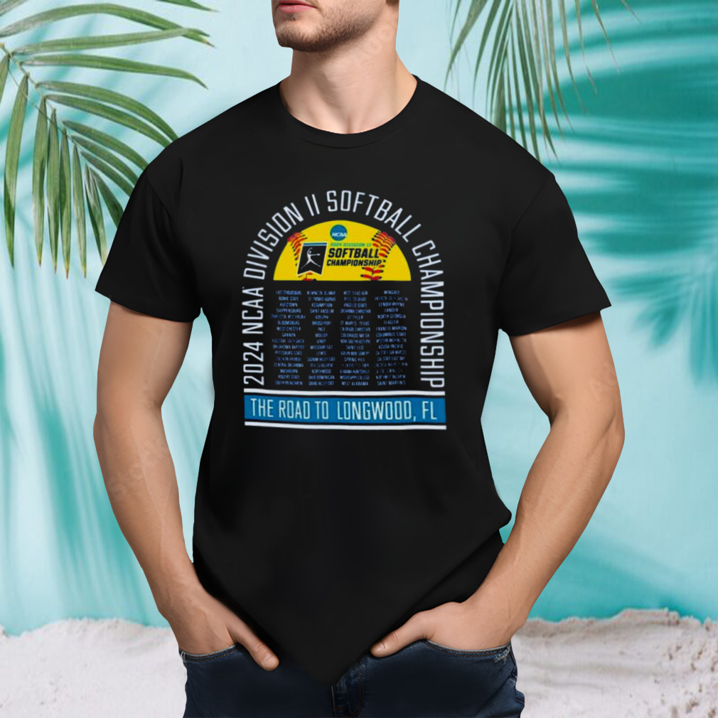 The Road to Longwood, FL 2024 NCAA Division II Softball Championship Shirt