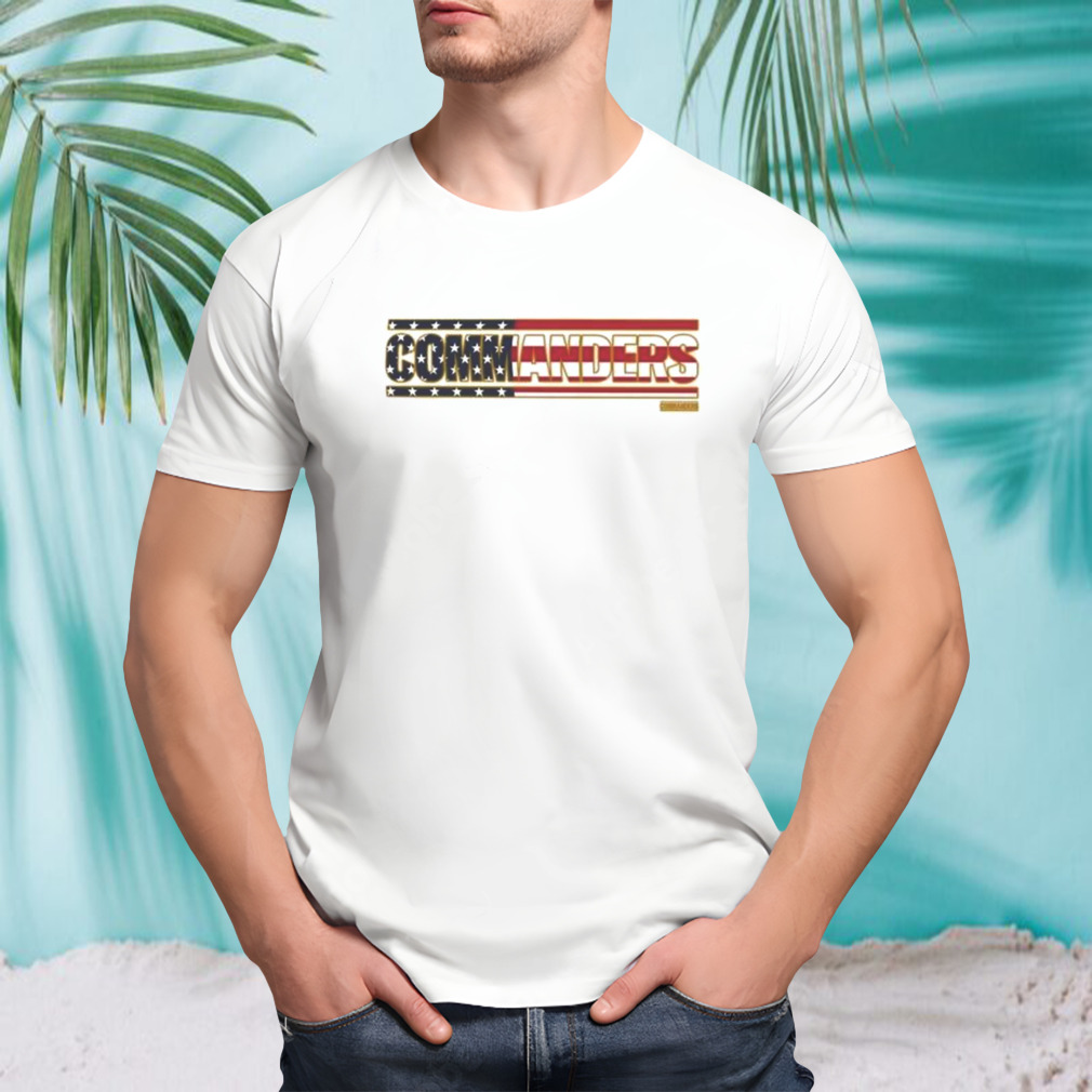 Washington Commanders Flag Script Franklin Shirt