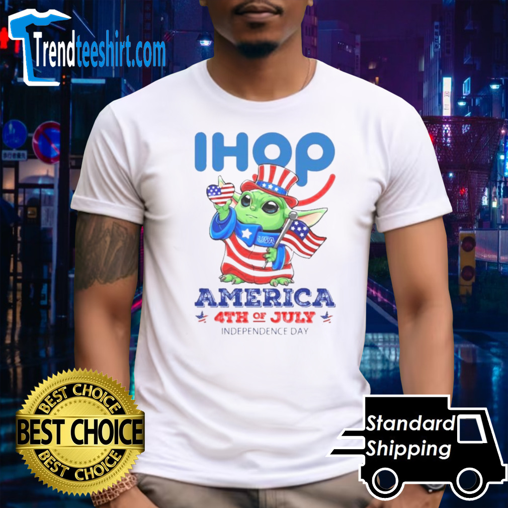 Baby Yoda IHOP America 4th Of July Independence Shirt