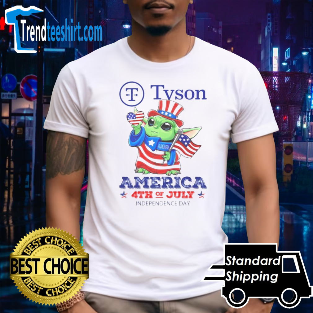 Baby Yoda TYSON America 4th Of July Independence Shirt