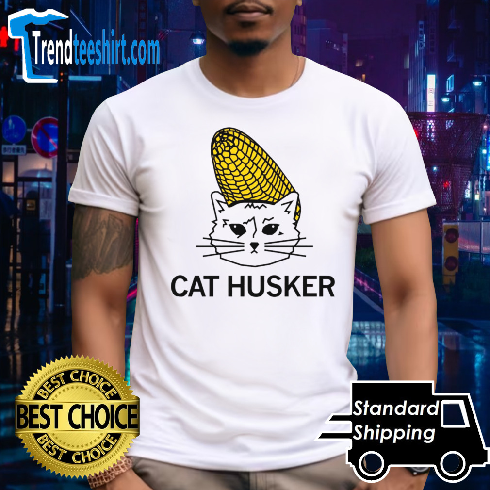 Cat husker corn shirt